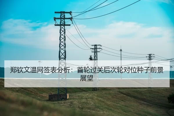 郑钦文温网签表分析：首轮过关后次轮对位种子前景展望